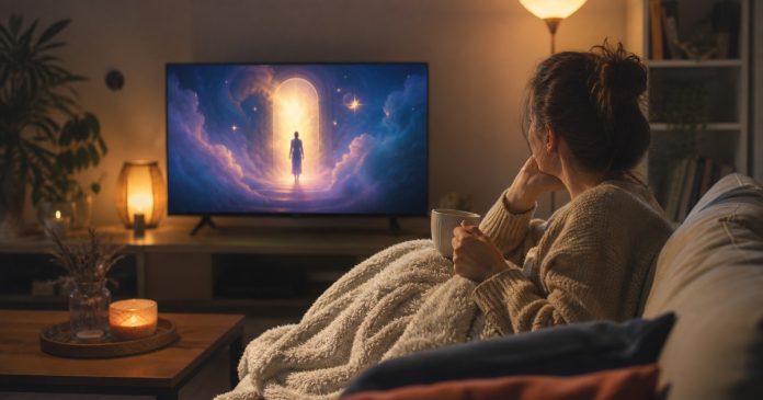 Comfort TV and Clairvoyance: Why Psychic Characters Feel Reassuring Viewer enjoying a fictional supernatural comfort show at home